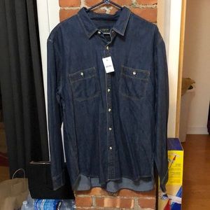 J crew denim long sleeve button down